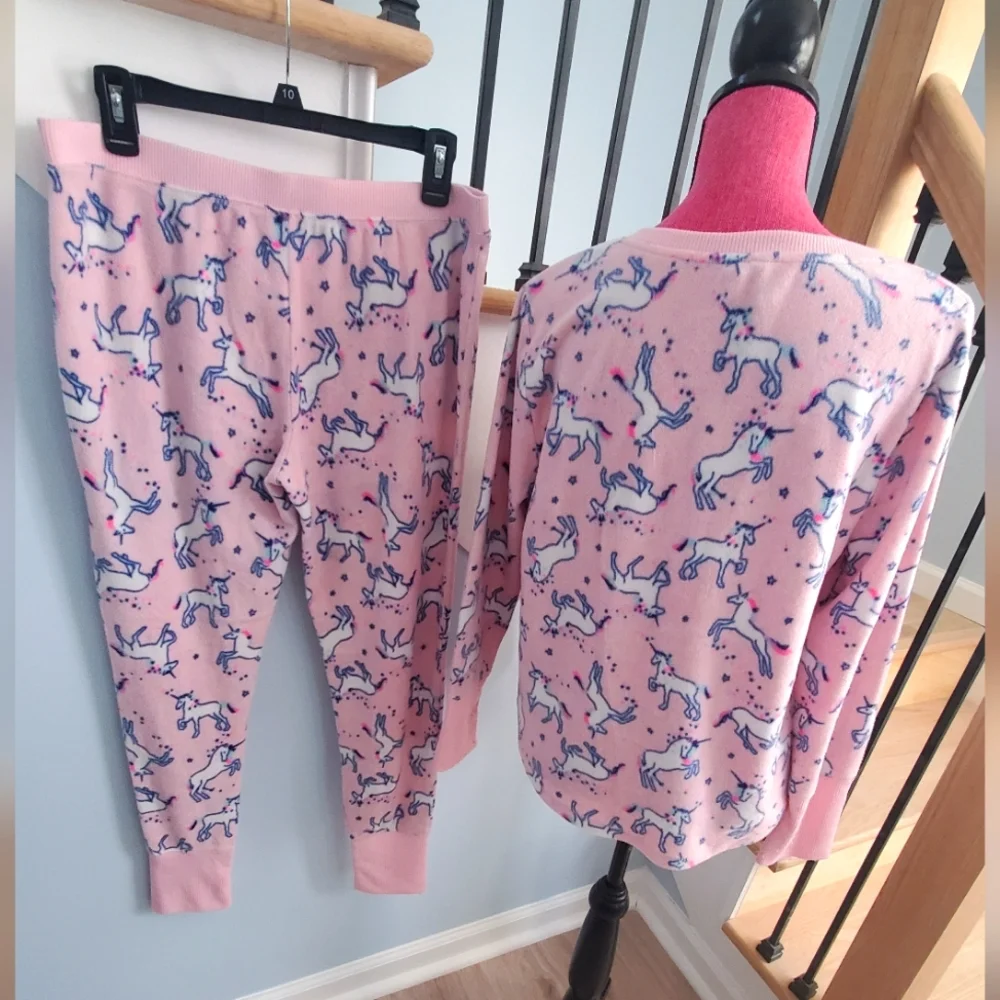 🦄 Pink‎ Unicorn Pajama Set - Size XL - Juniors